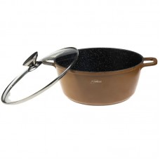 CRATITA CU INTERIOR MARMORAT CU CAPAC 28CM 5.7L MA..